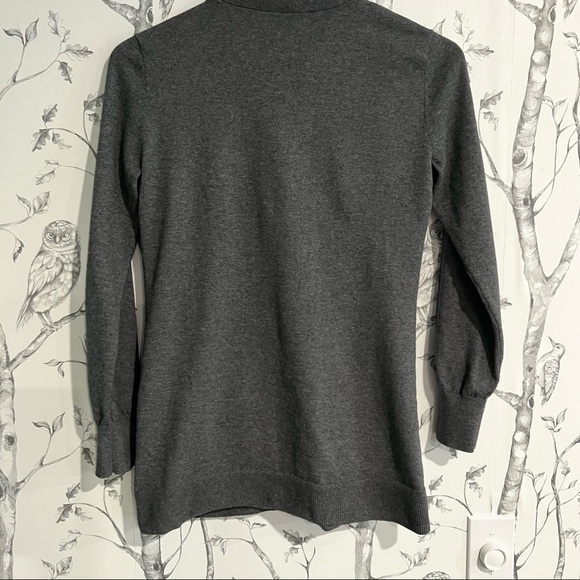 Ralph Lauren Cotton/Cashmere Grey Cardigan Sweater - Picture 2 of 5